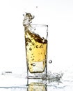 Apple juice splash Royalty Free Stock Photo