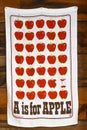 A is for Apple Kitchen Towel