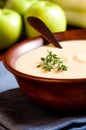 Apple and Leek Soup Royalty Free Stock Photo