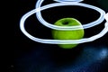 Apple Light Painting Royalty Free Stock Photo