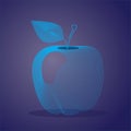 Apple line art, dynamic apple, Cracked apples Royalty Free Stock Photo