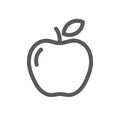 Apple line icon