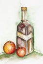 Apple liqueur Royalty Free Stock Photo