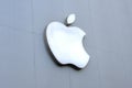 Apple logo in front of the store in Shenzhen, China Royalty Free Stock Photo
