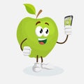 Apple Logo mascot with selfie pose