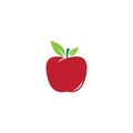 Apple logo symbol vector illustration Royalty Free Stock Photo