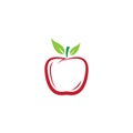 Apple logo symbol vector illustration Royalty Free Stock Photo