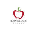 Apple logo vector template icon symbol logo vector template Royalty Free Stock Photo