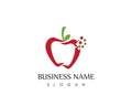 Apple logo vector template,icon symbol logo vector template Royalty Free Stock Photo