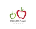 Apple logo vector template icon symbol logo vector template Royalty Free Stock Photo