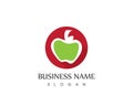 Apple logo vector template,icon symbol logo vector template Royalty Free Stock Photo