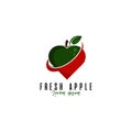 Apple logo vector template. Logo template for your business Royalty Free Stock Photo