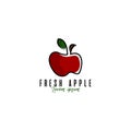 Apple logo vector template. Logo template for your business Royalty Free Stock Photo