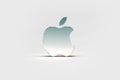 Apple logo wallpaper, light background