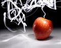 Apple with Long Exposure Light Royalty Free Stock Photo