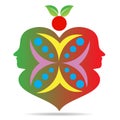 Apple love couple