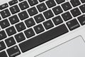 Apple MacBook Pro keyboard close up Mac Royalty Free Stock Photo