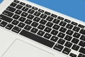 Apple MacBook Pro keyboard close up Mac Royalty Free Stock Photo