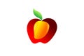 apple mango logo design concept