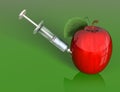 Apple manipulation Royalty Free Stock Photo