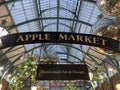 Apple market entrance, London, England