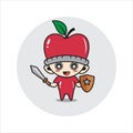 Apple mascot character cute