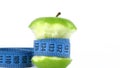 Apple and Measurement Fit Life Concept Royalty Free Stock Photo