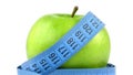 Apple and Measurement Fit Life Concept Royalty Free Stock Photo