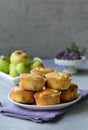 Apple muffins dessert