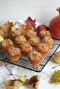 Apple muffins with oat flakes