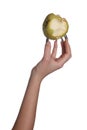 Apple on nails Royalty Free Stock Photo