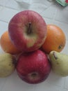 Apple orange and perar