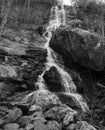 Black and White Photo of Apple Orchard Falls Royalty Free Stock Photo