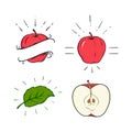 Apple pack illustration logo