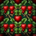 Apple pattern, fruit pattern