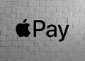 apple pay on wall realistic texture
