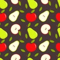 Apple and pear Royalty Free Stock Photo