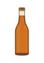 Apple or pear cider, beer or ale, ready to drink. Vector illustration in flat style on white background