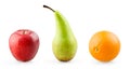 Apple, pear and orange Royalty Free Stock Photo