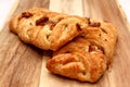 Apple and Pecan plait danish