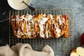 Apple pecan pull apart bread Royalty Free Stock Photo