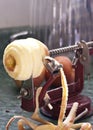 Apple Peeler and Corer with apple