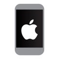 Apple iphone phone Icon vector Royalty Free Stock Photo