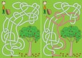 Apple picking maze