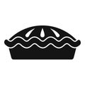 Apple pie bakery icon simple vector. Fruit cake Royalty Free Stock Photo