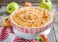 Apple pie with cottage cheese Royalty Free Stock Photo