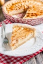 Apple pie with cottage cheese Royalty Free Stock Photo