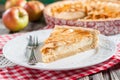 Apple pie with cottage cheese Royalty Free Stock Photo