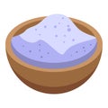 Apple pie flour icon, isometric style Royalty Free Stock Photo