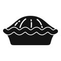 Apple pie icon simple vector. Dessert cake Royalty Free Stock Photo